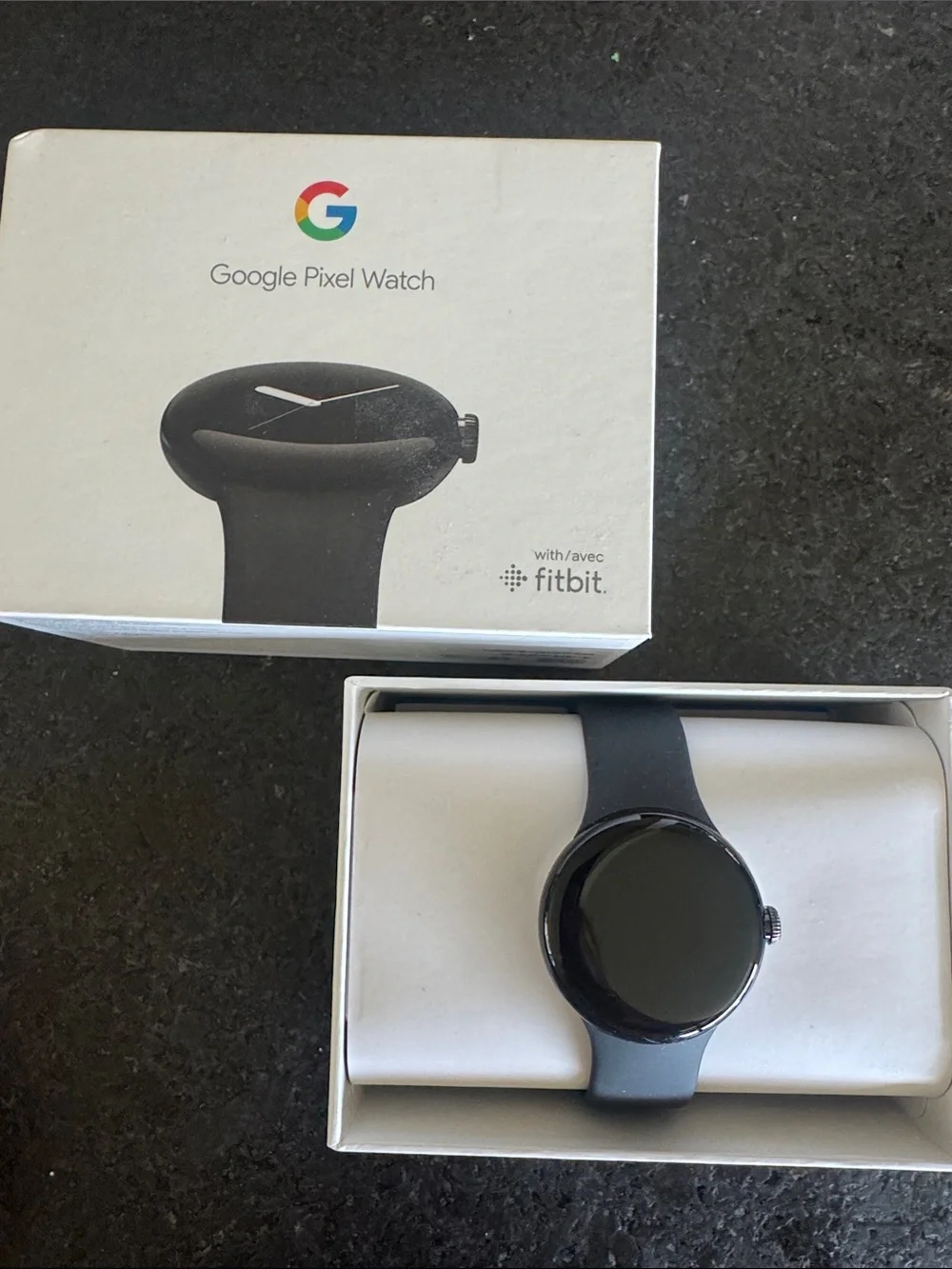 google Pixel Watch - Black Silicone Band